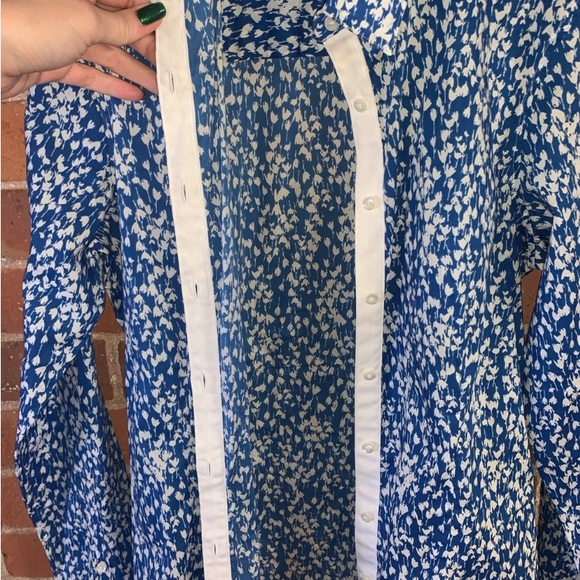 Like New, Brooks Brothers Cotton Poplin Button Down Cerulean Blue Shirt Size 6 - Picture 6 of 10